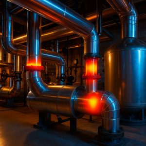 Puentes Térmicos, fugas térmicas aislamiento térmico industrial sala de calderas eficiencia energética